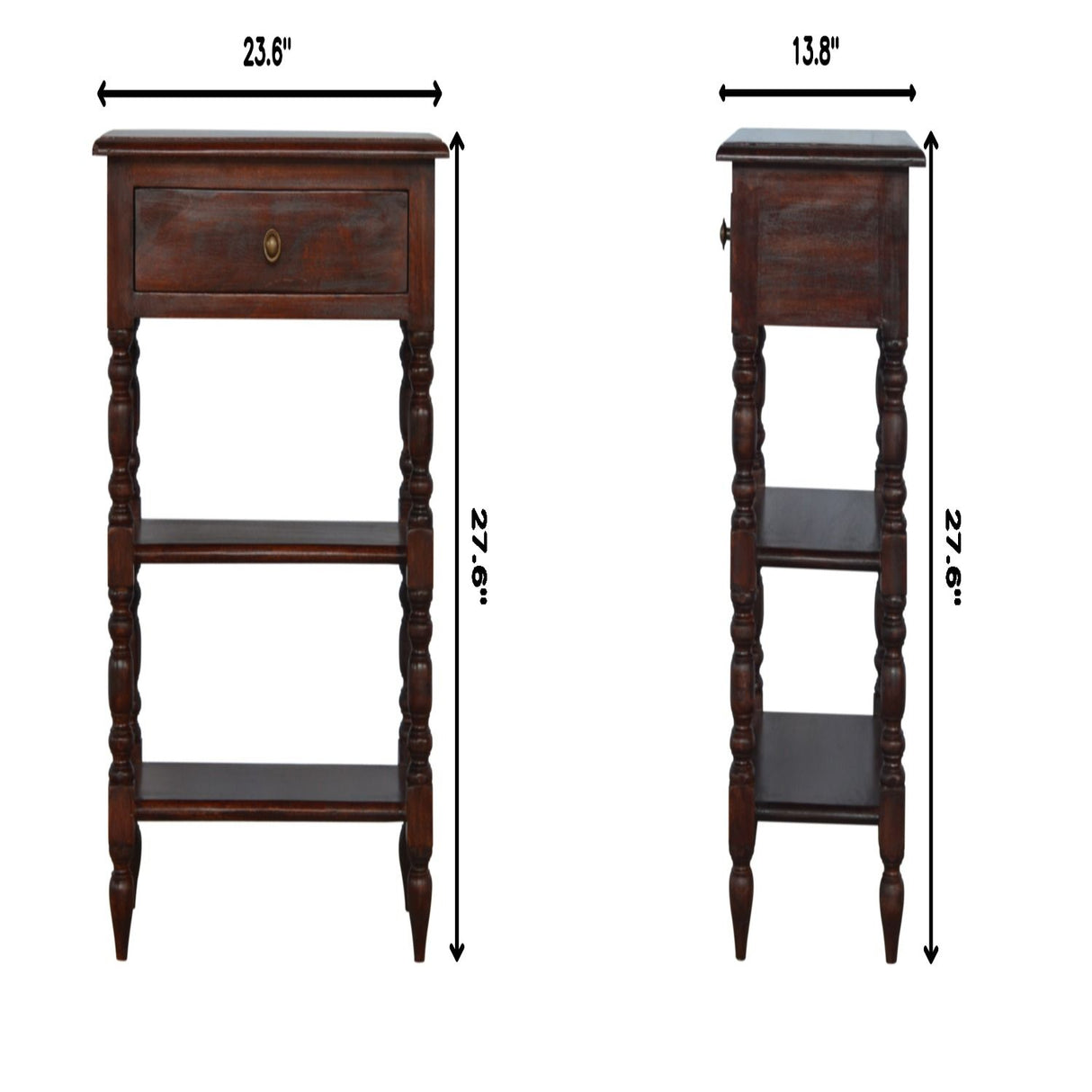 Turned Legs Side Table