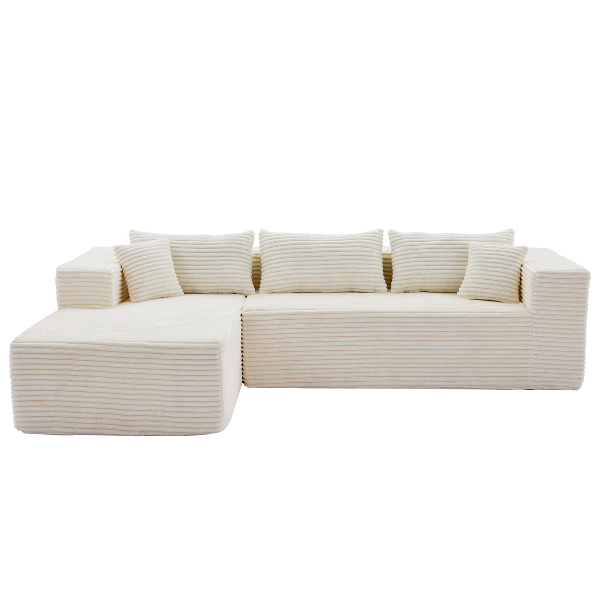 Modular Sofa With Golden Square Legs