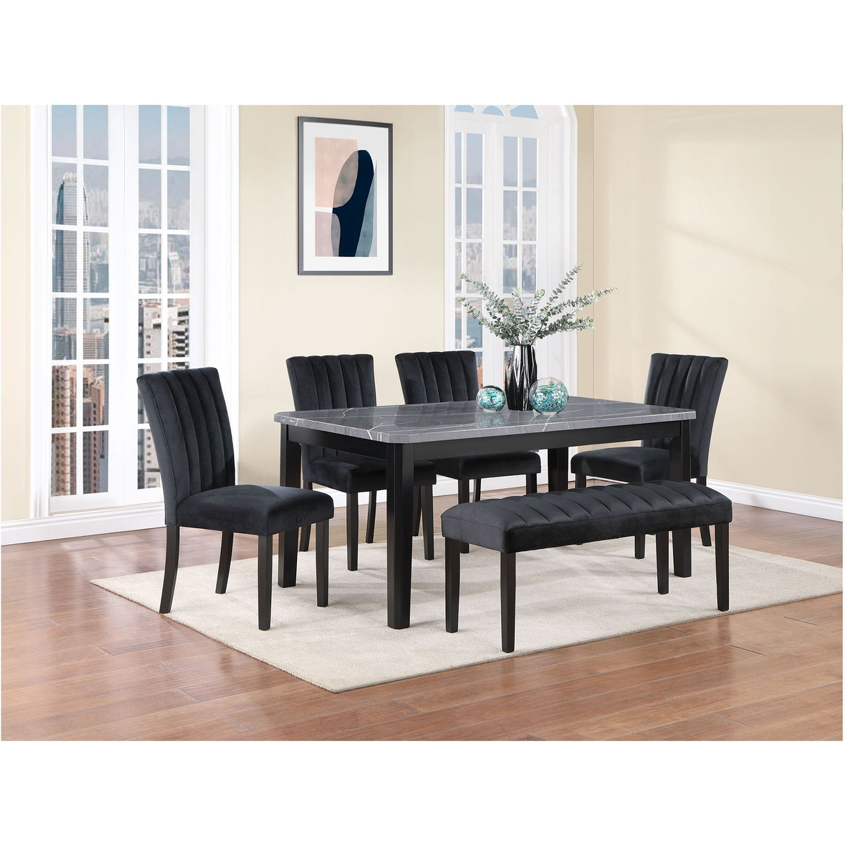 Vhong - Dining Table - Gray