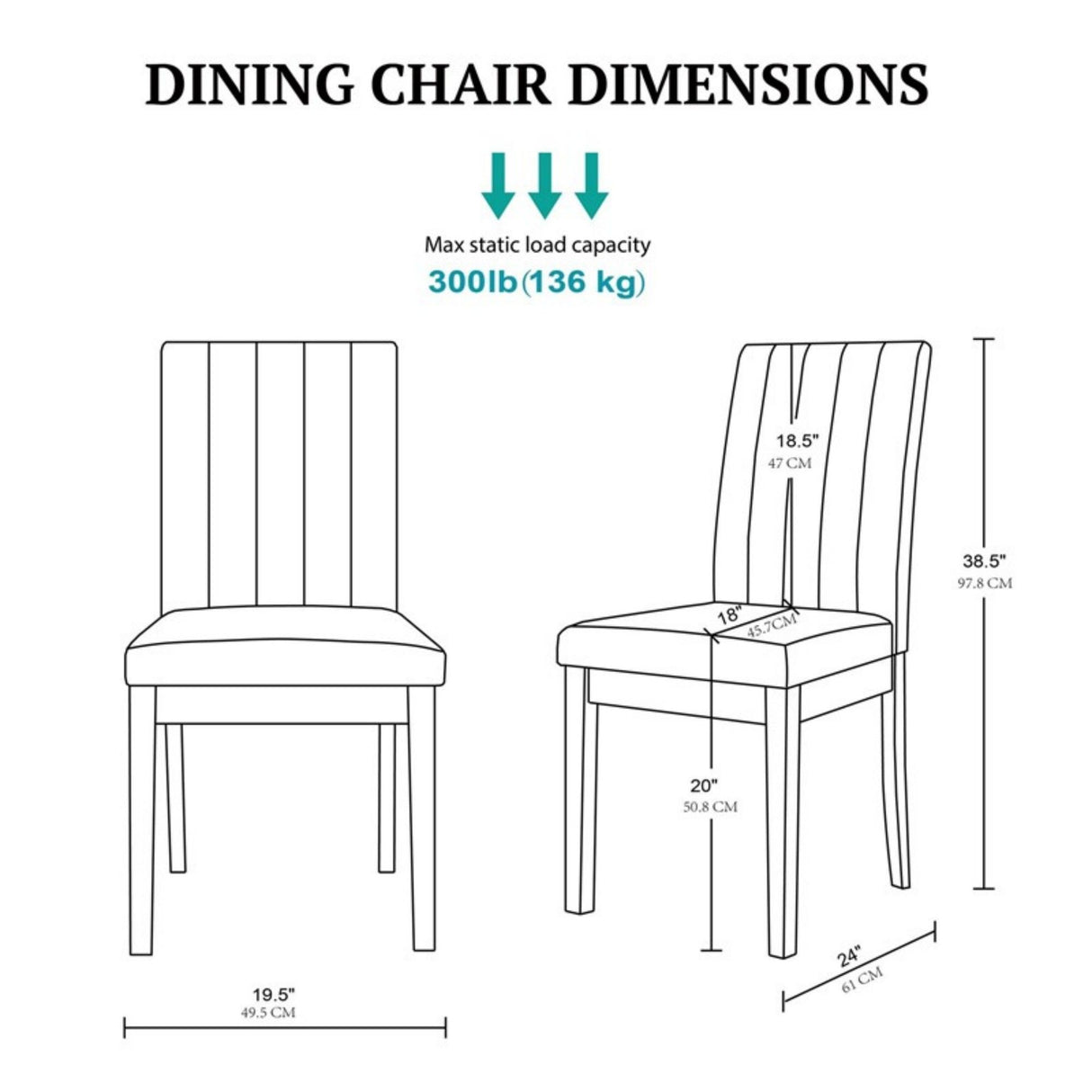 Modern Upholstered Dining Chair (Set of 2)