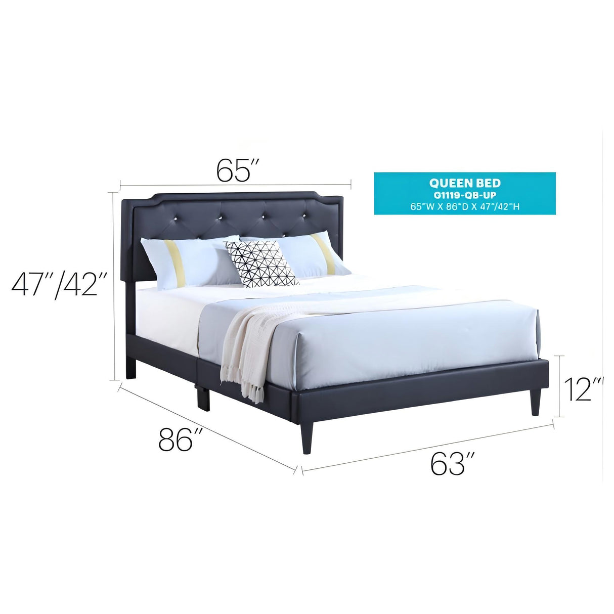 Button Tufted Bed Charming For Cozy Spaces