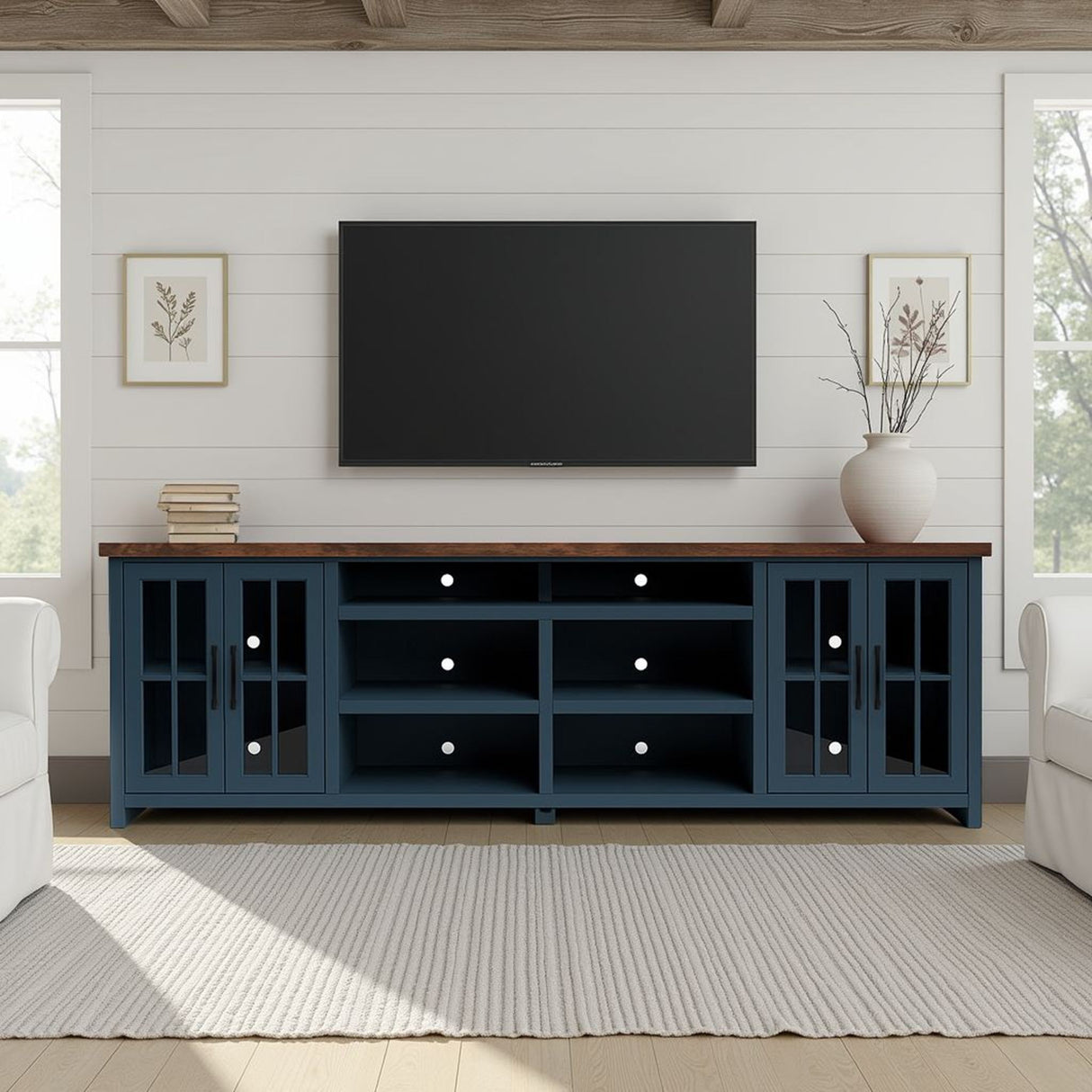TV Stand Console & Cable Management