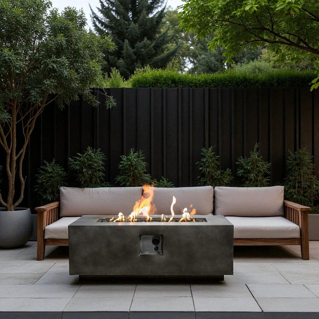 Lightweight Design Propane / Natural Gas Fire Pit Table