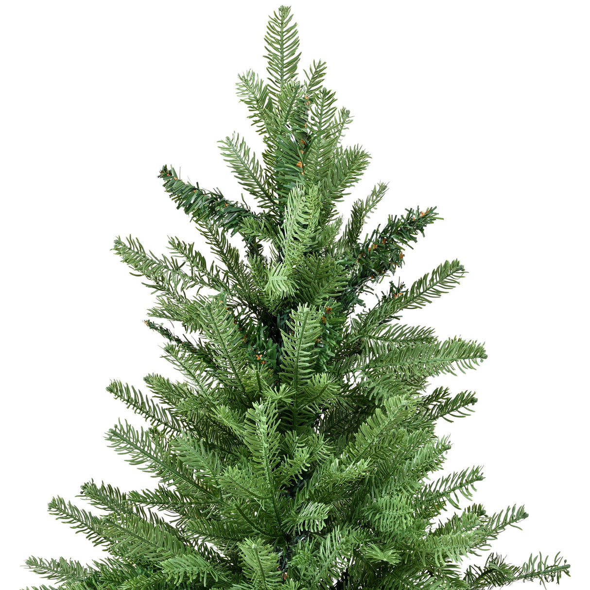 Unlit 7Ft Christmas Tree With Dense Branches, Hinged Design, Realistic Look - Green