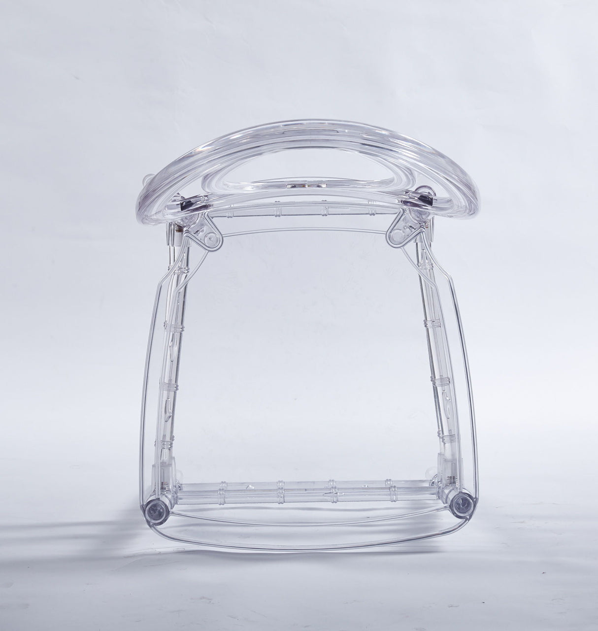 Dining Chair, Plastic Seat, Welding Chair (Set of 4) - Transparent