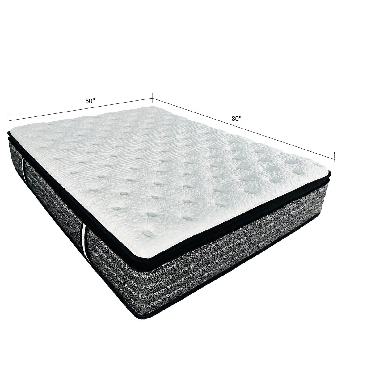 Premium 14" Queen Size Hybrid Mattress In A Box Plush Gel Memory Foam Top With Cooling Technology - Gray / White
