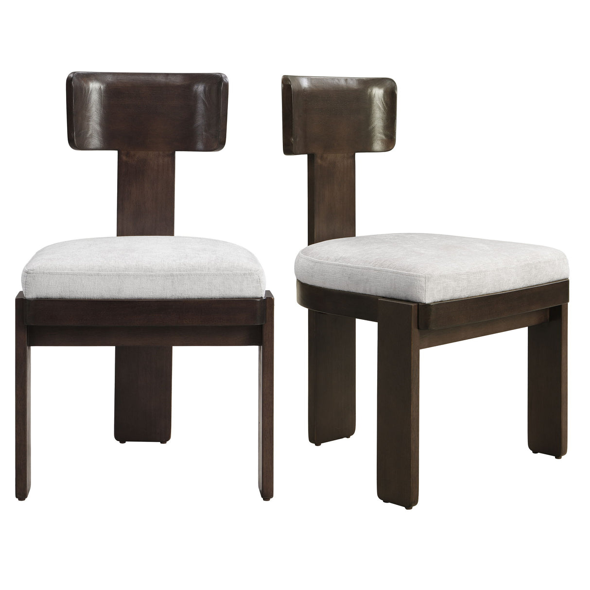 Upholstered Dining Fabric Side Chairs (Set of 2)