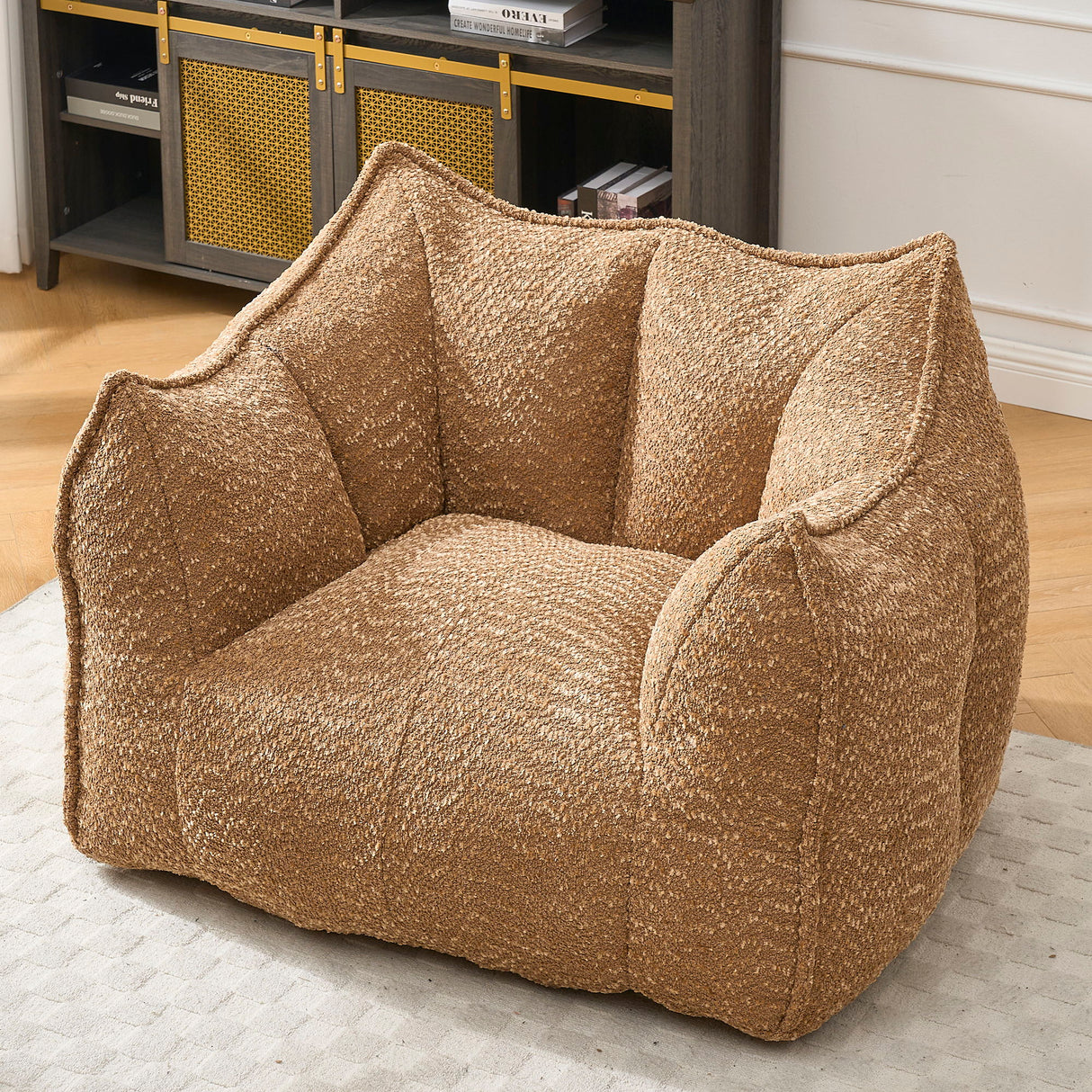 Comfortable Chenille Sofa Chairs With Highly Resilient Foam For Living Rooms And Bedrooms