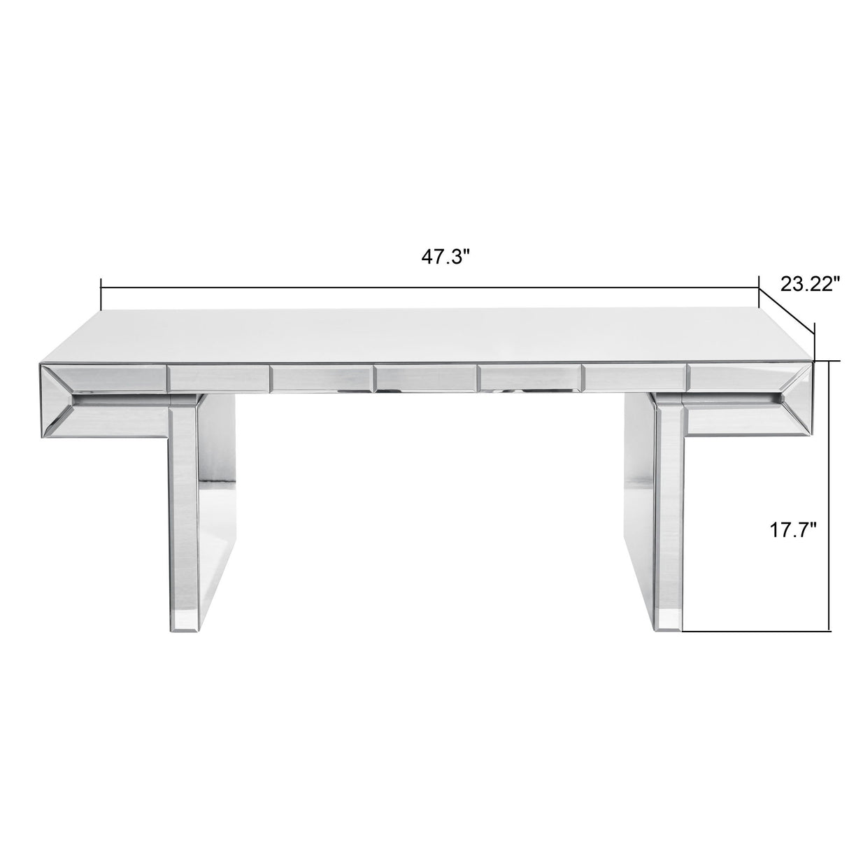 American Vintage Industrial Coffee Table, Double Tier Design
