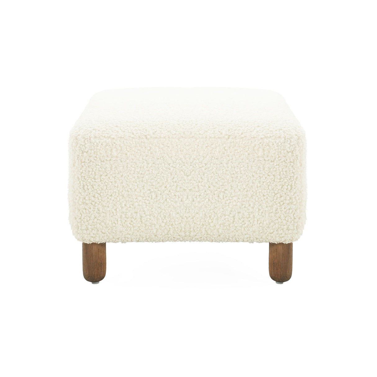 Contemporary Ottoman With Foam Cushion And Durable Upholstery