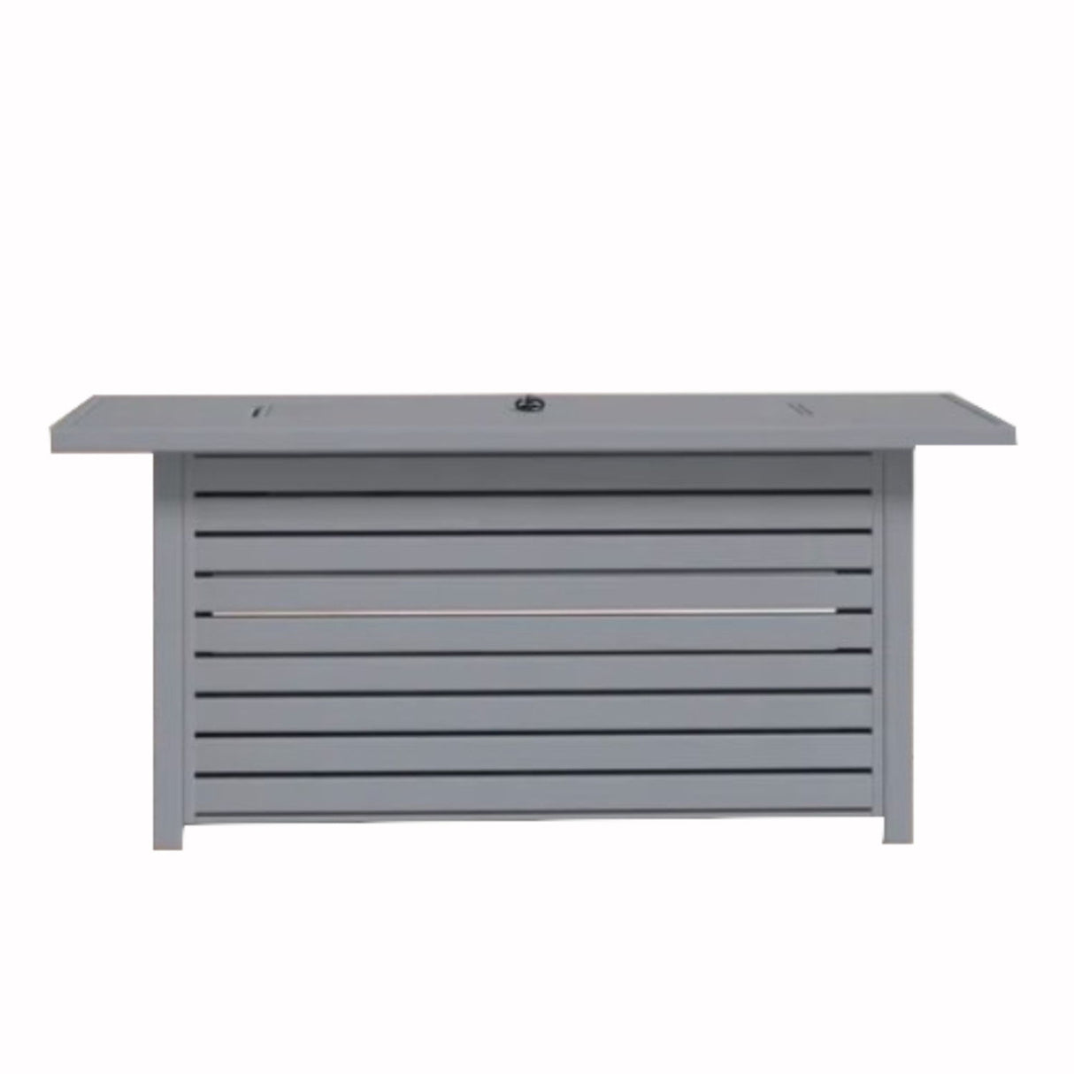 Steel Propane / Natural Gas Outdoor Fire Pit Table With Lid