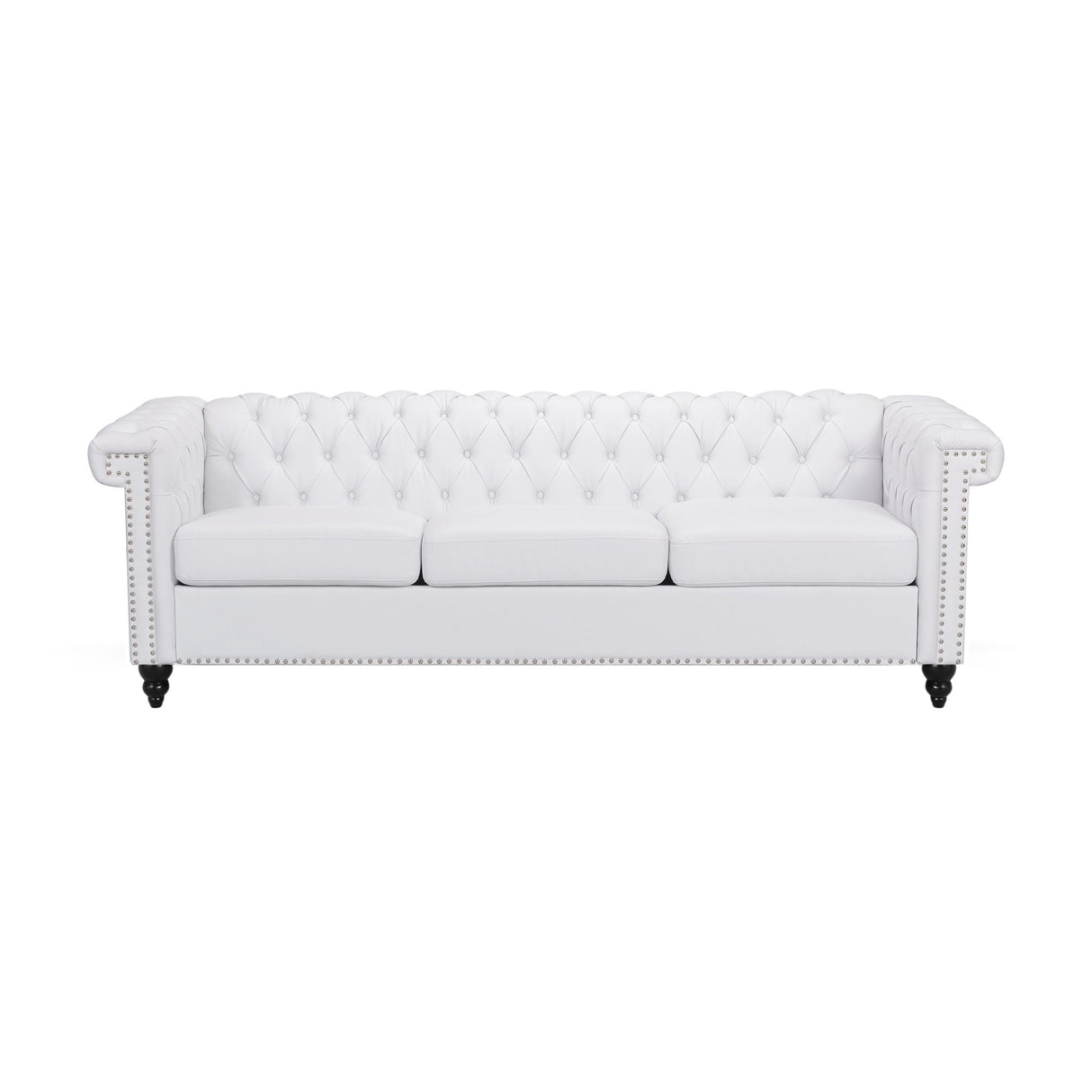 Chesterfield Style 3 Seater Sofa With Deep Button Tufting