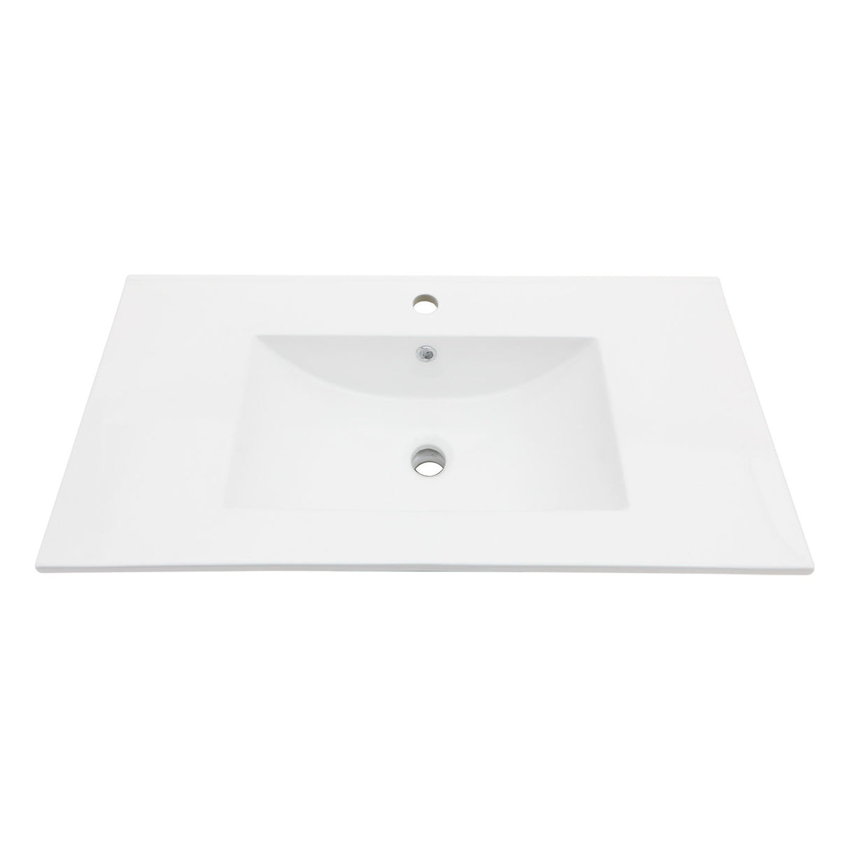 Premium Rectangular Vanity Top With Single Faucet Hole And Overflow