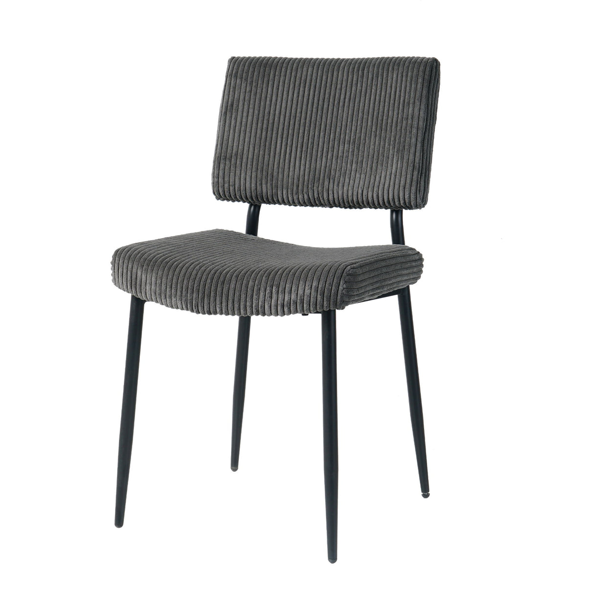 Modern Upholstered Dining Chair With Metal Legs