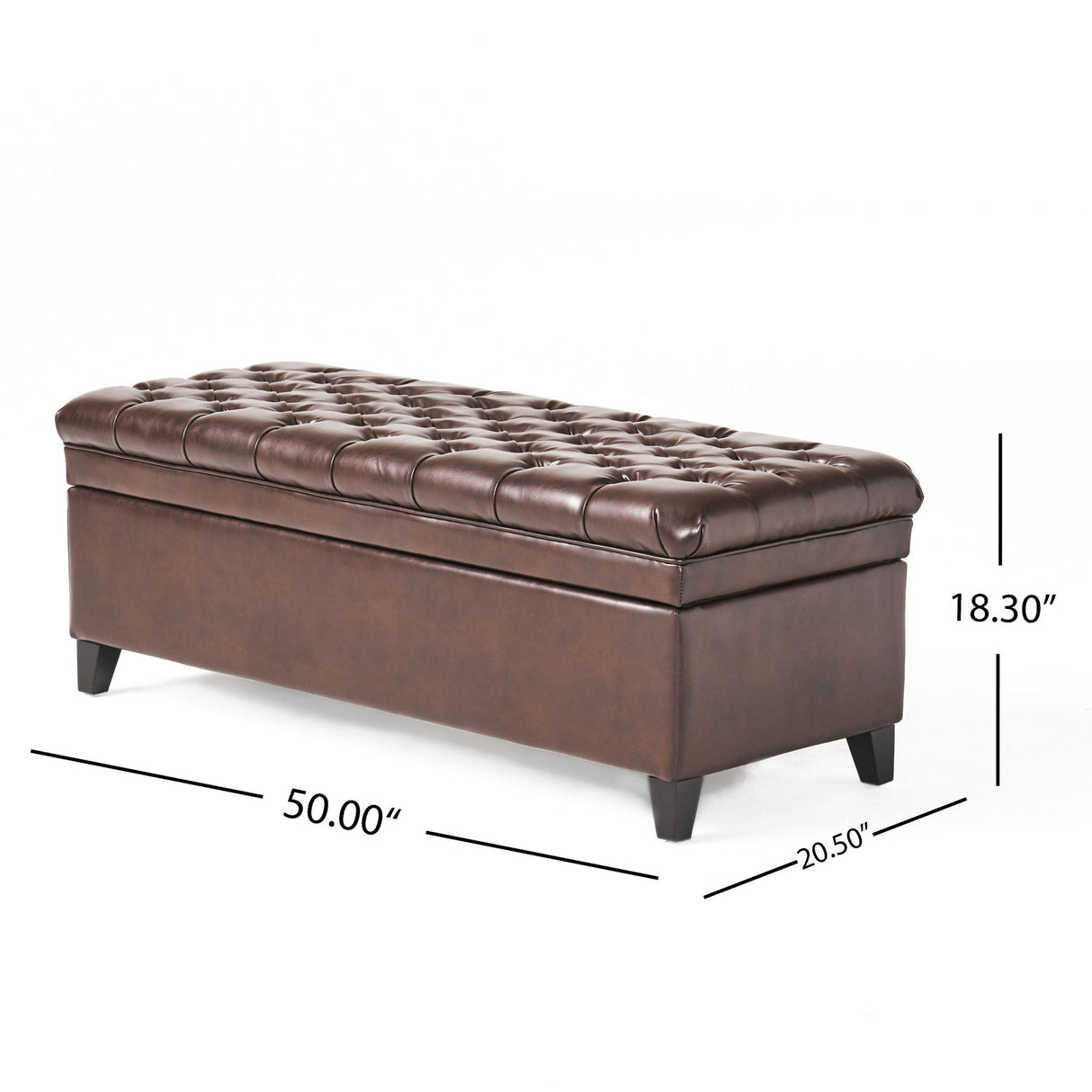 Juliana - Storage Ottoman With Birch Legs