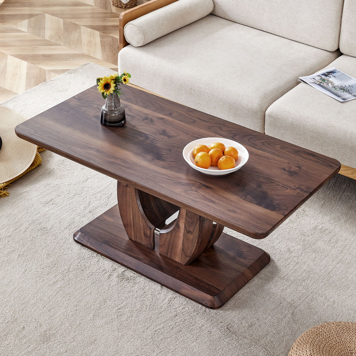 Modern, Minimalist Rectangular Coffee Table