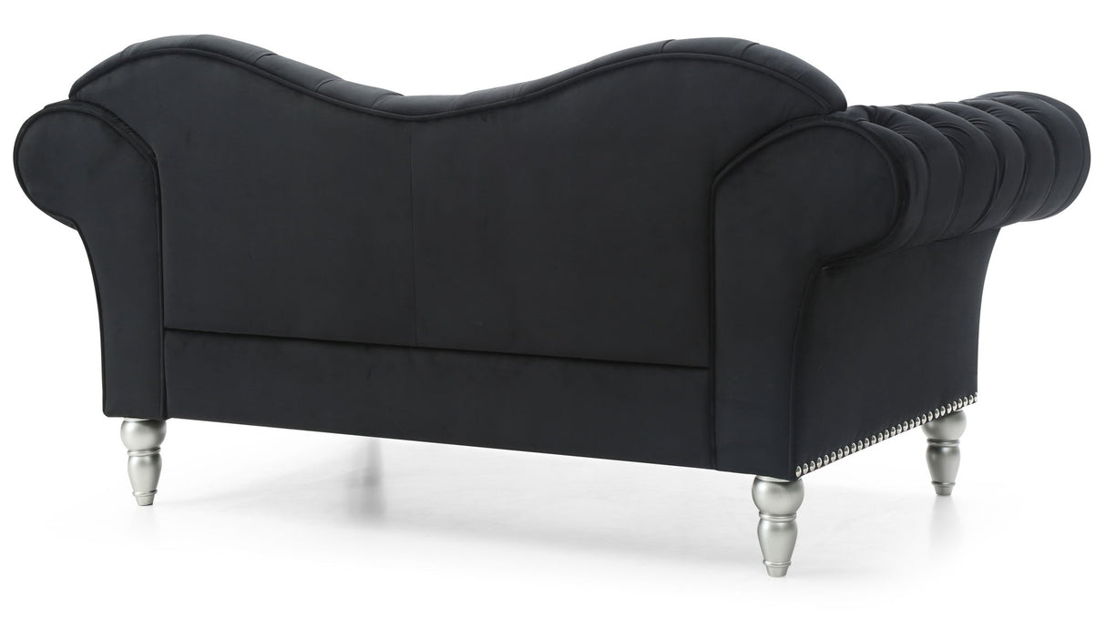 Elegant Round Arm Loveseat