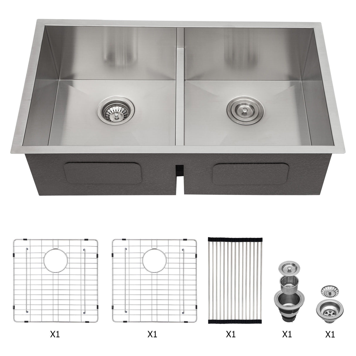 Modern Double Bowl Undermount Sink Design With 10" Deep Basins