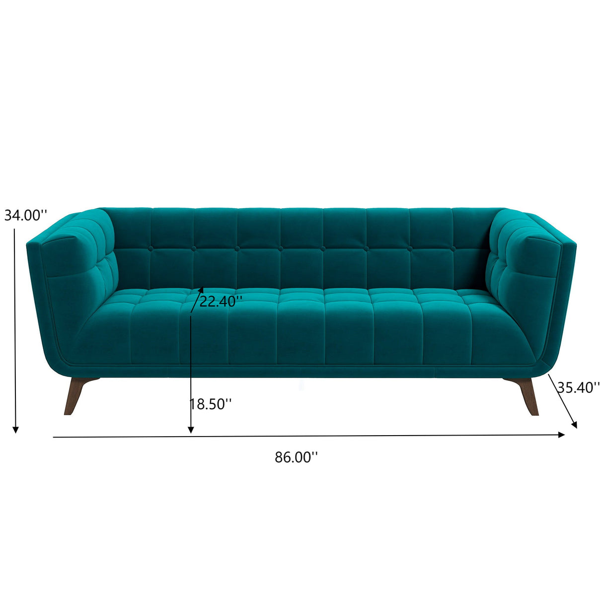 Addison - Mid-Century Modern Design Tufted Sofa