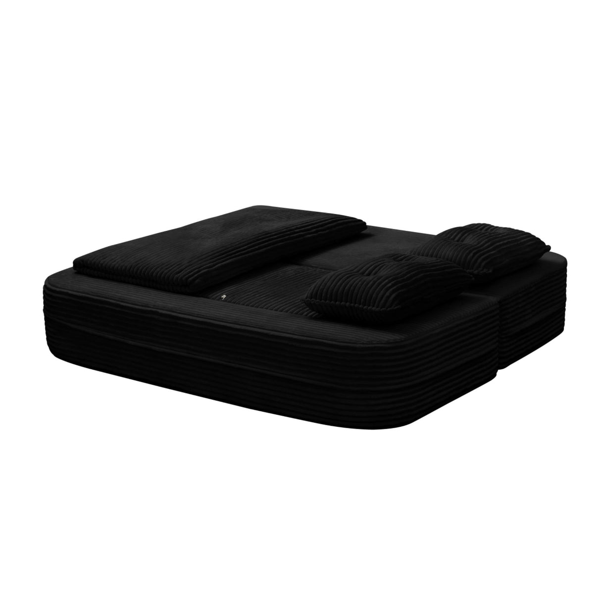Multi Functional Sectional Sofa Bed With Independent Chaise Lounge And Functional Blanket