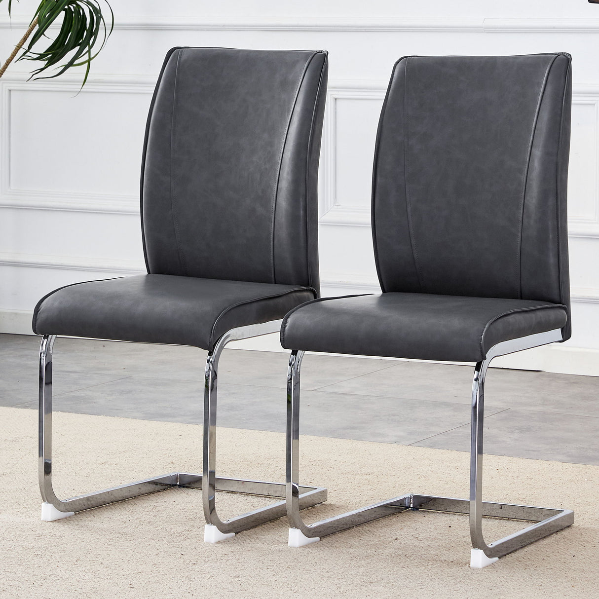 Luxury Simple Arch Chair, High Resilience With Metal Legs