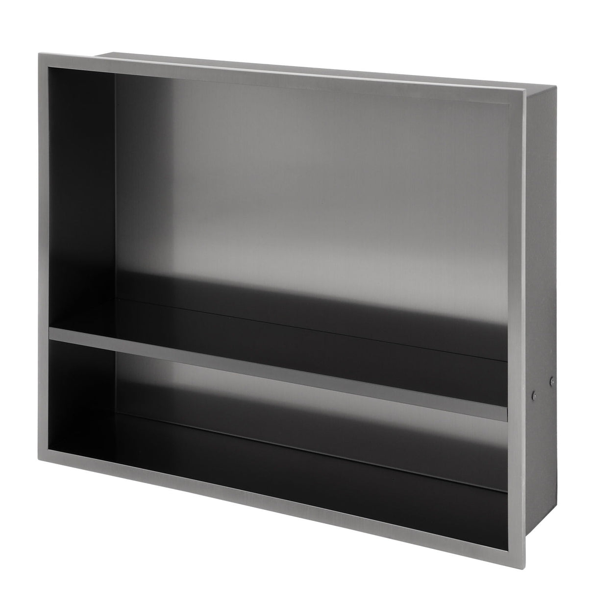 Modern Stainless Steel Shower Niche Double Shelf For Bathroom