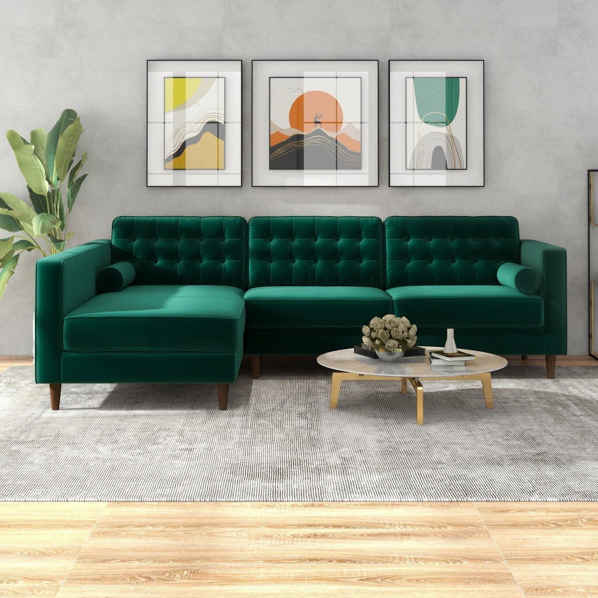 Christian - Mid-Century Modern Design Sectional Sofa