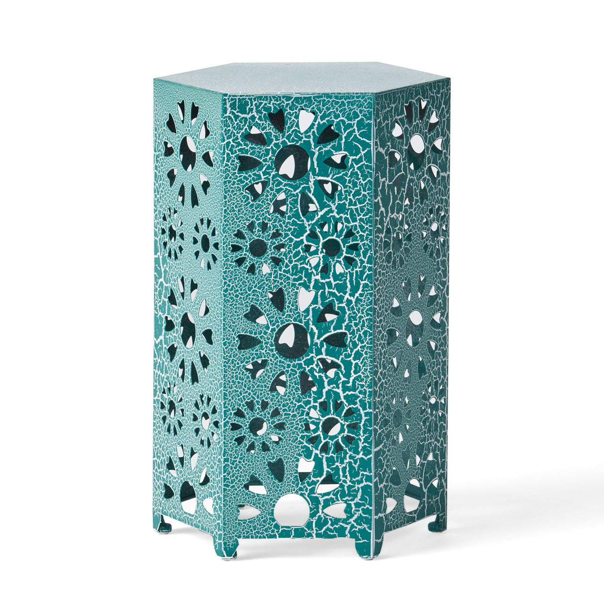 Galore - Side Table With Sunburst Cut Out Design