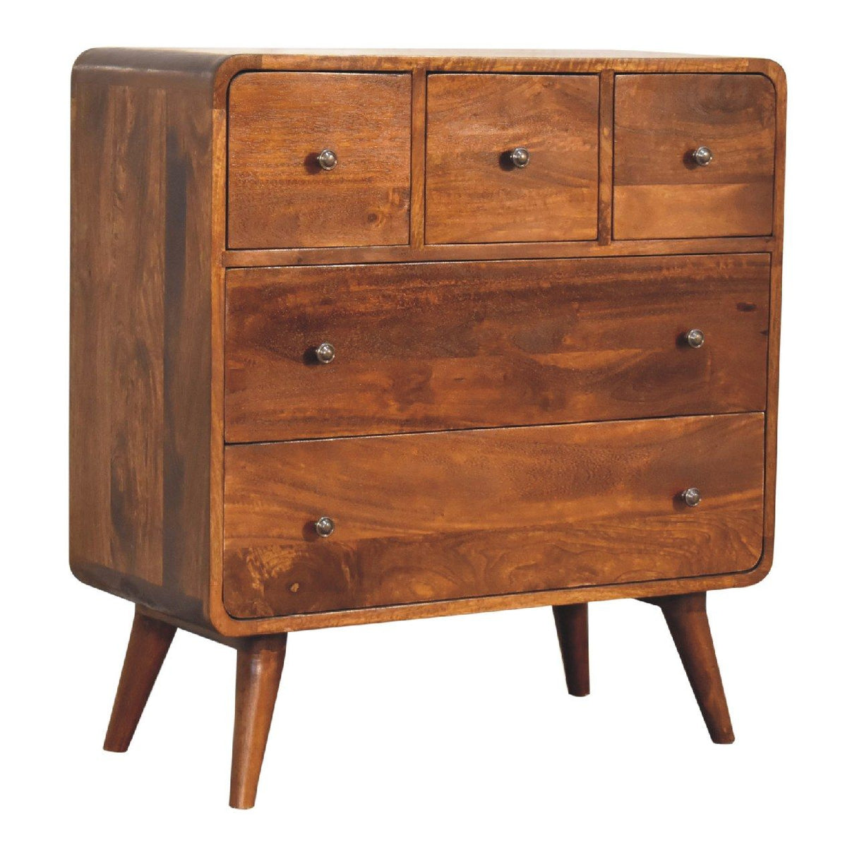 3 Over 2 Curved Chest - Brown