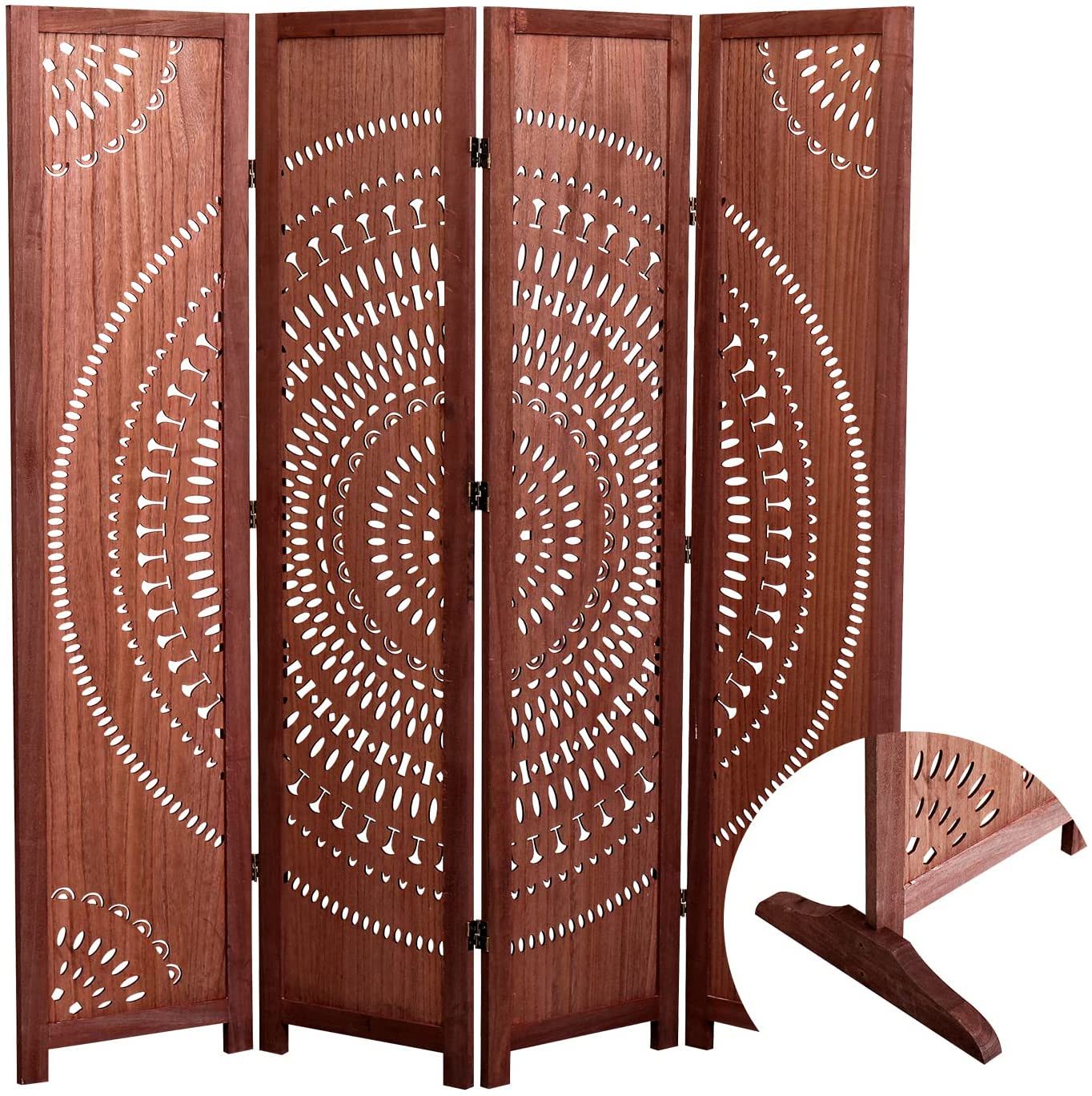 Panel Solid Wood Folding Room Divider