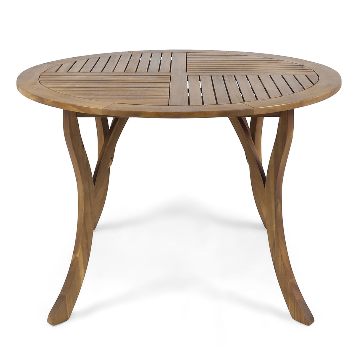 Hermosa - Outdoor Acacia Wood Table Circular Design