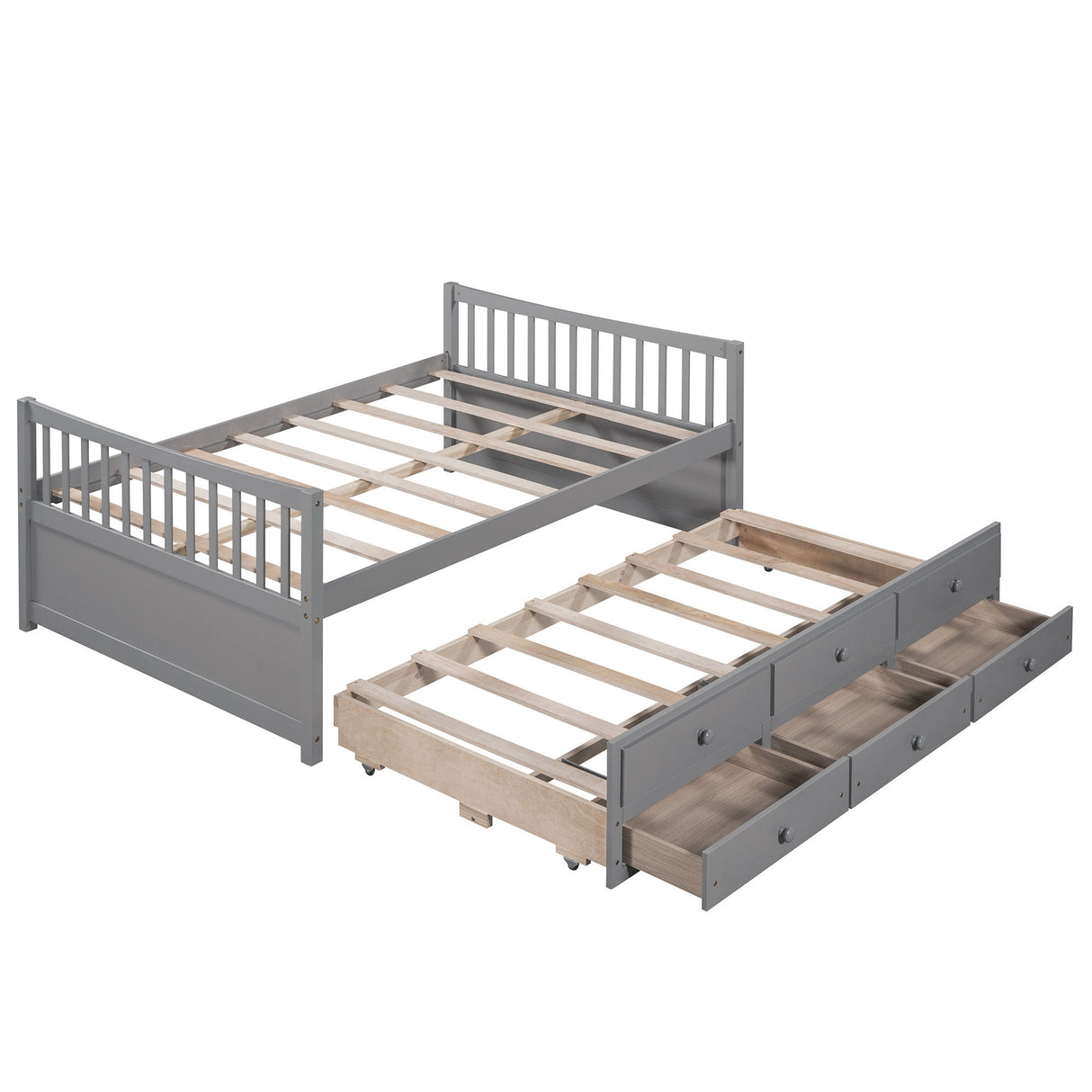 Twin Size Daybed With Trundle And Drawers