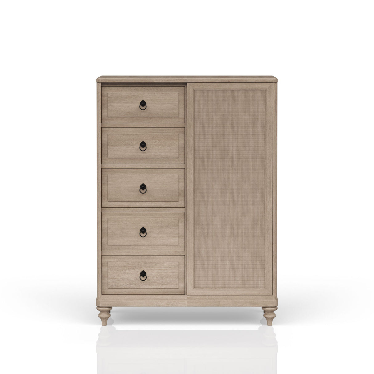 5 Drawer Door Chest - Sand
