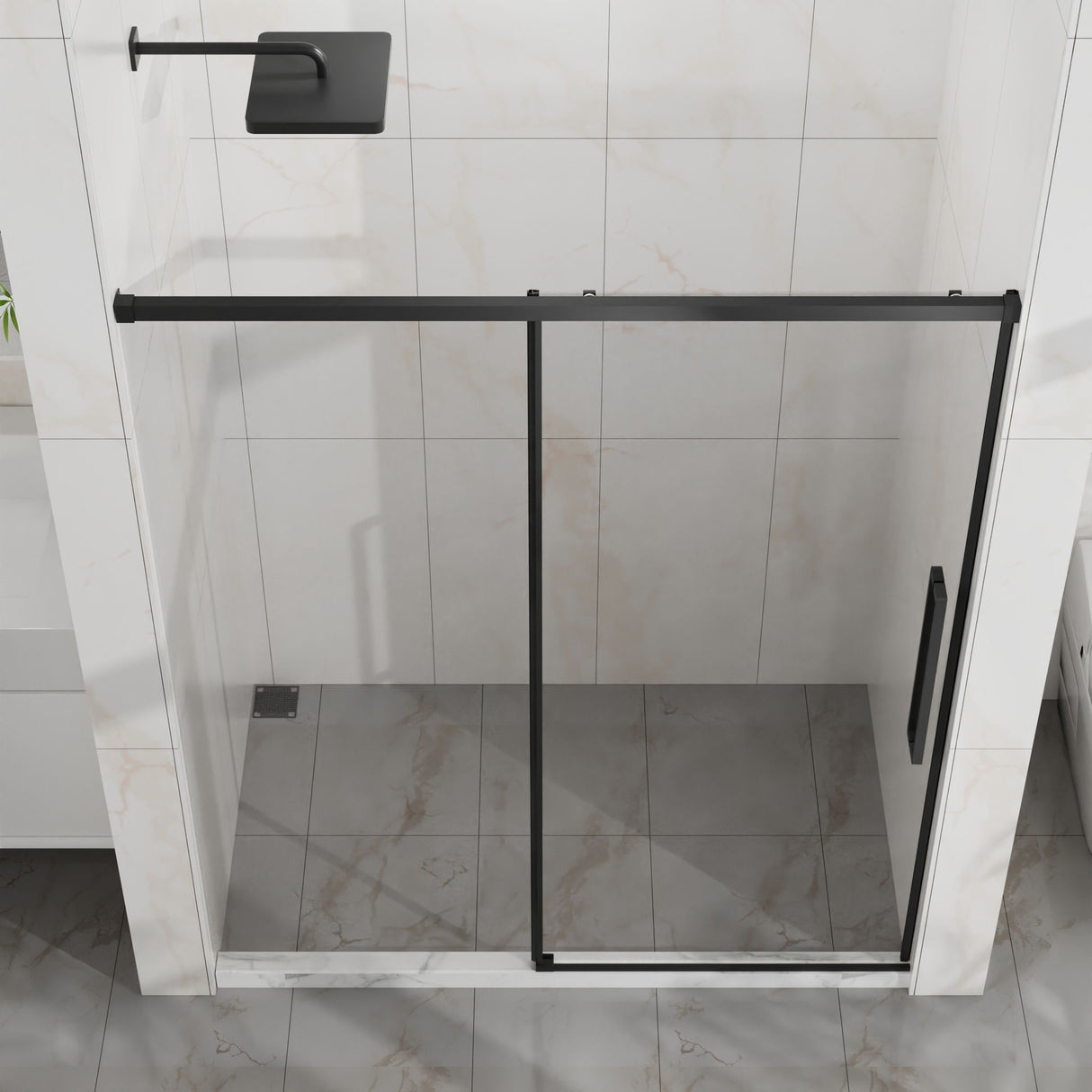 Semi Frameless Tub Sliding Shower Door