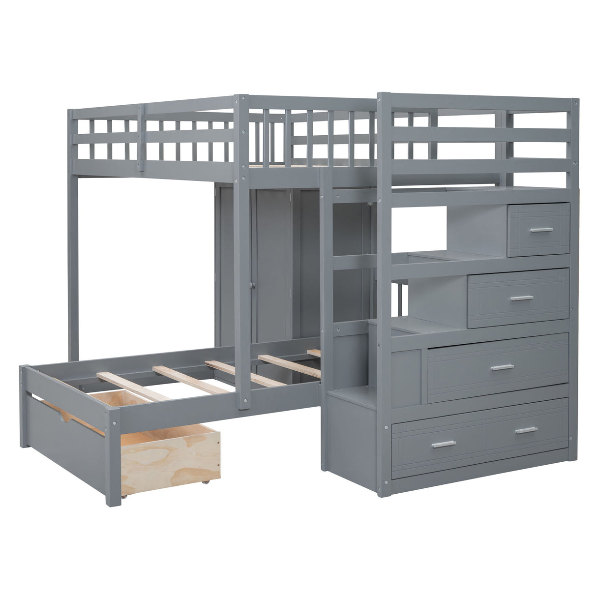 Bunk Bed With Wardrobe, Drawers
