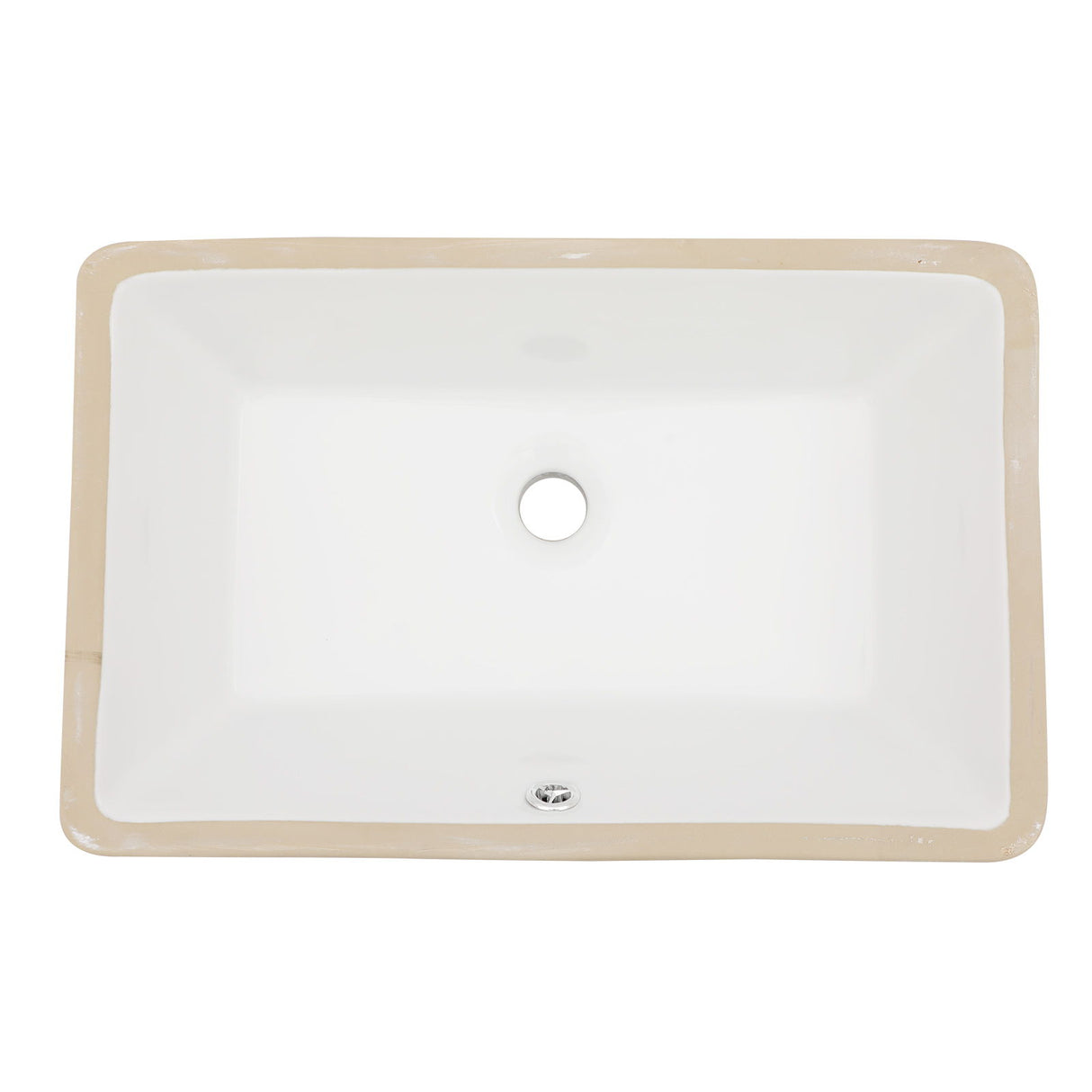 Modern Ceramic Undermount Bathroom Sink With Overflow, High Quality