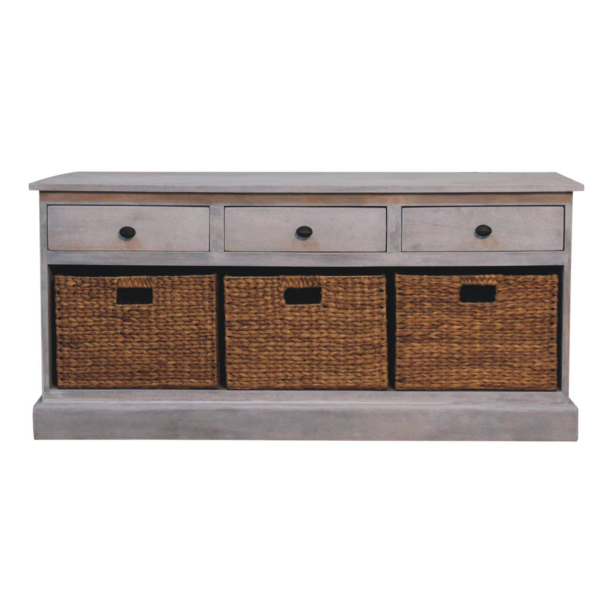 Acid - Basket Storage Cabinet - Gray Ash