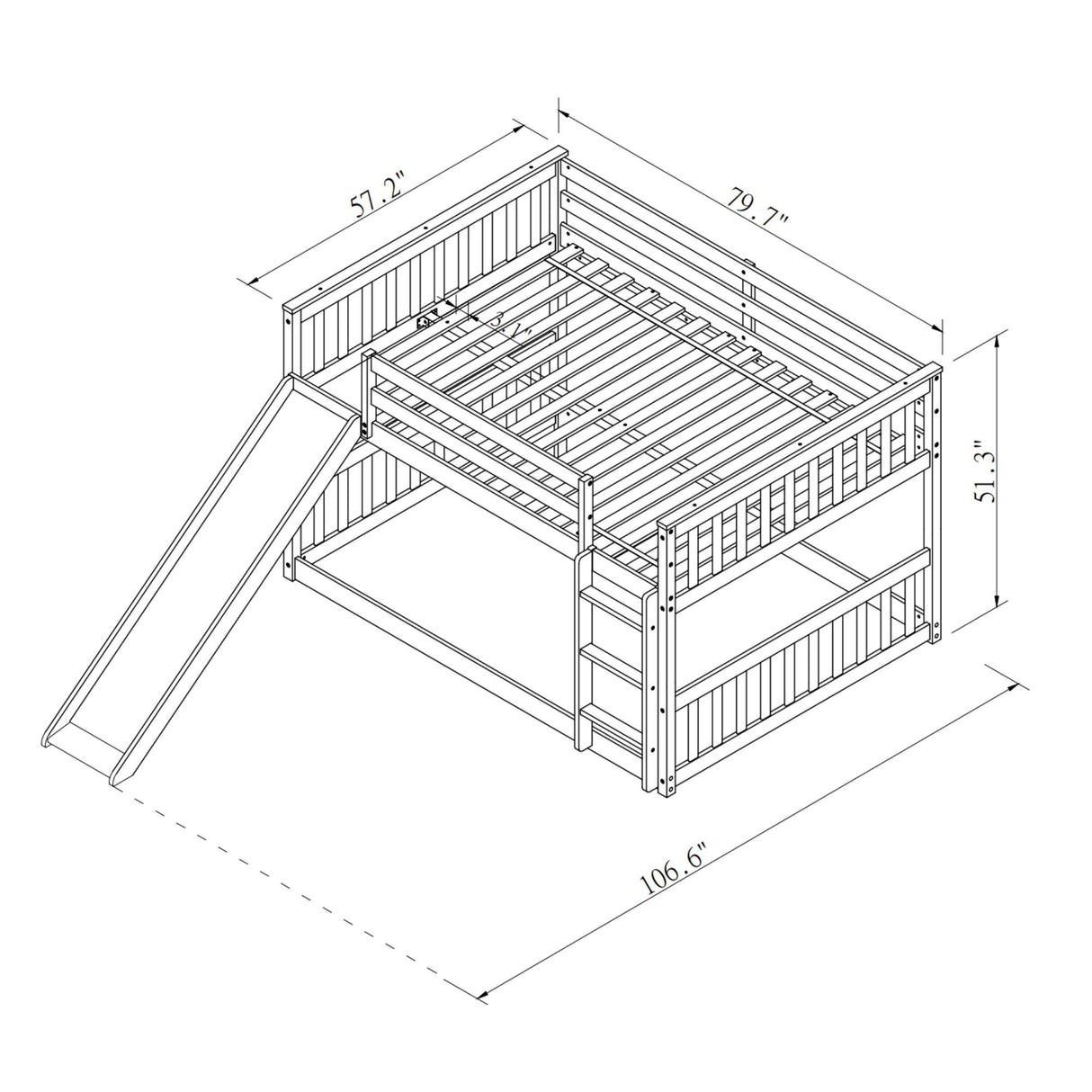 Bunk Bed With Slide And Ladder