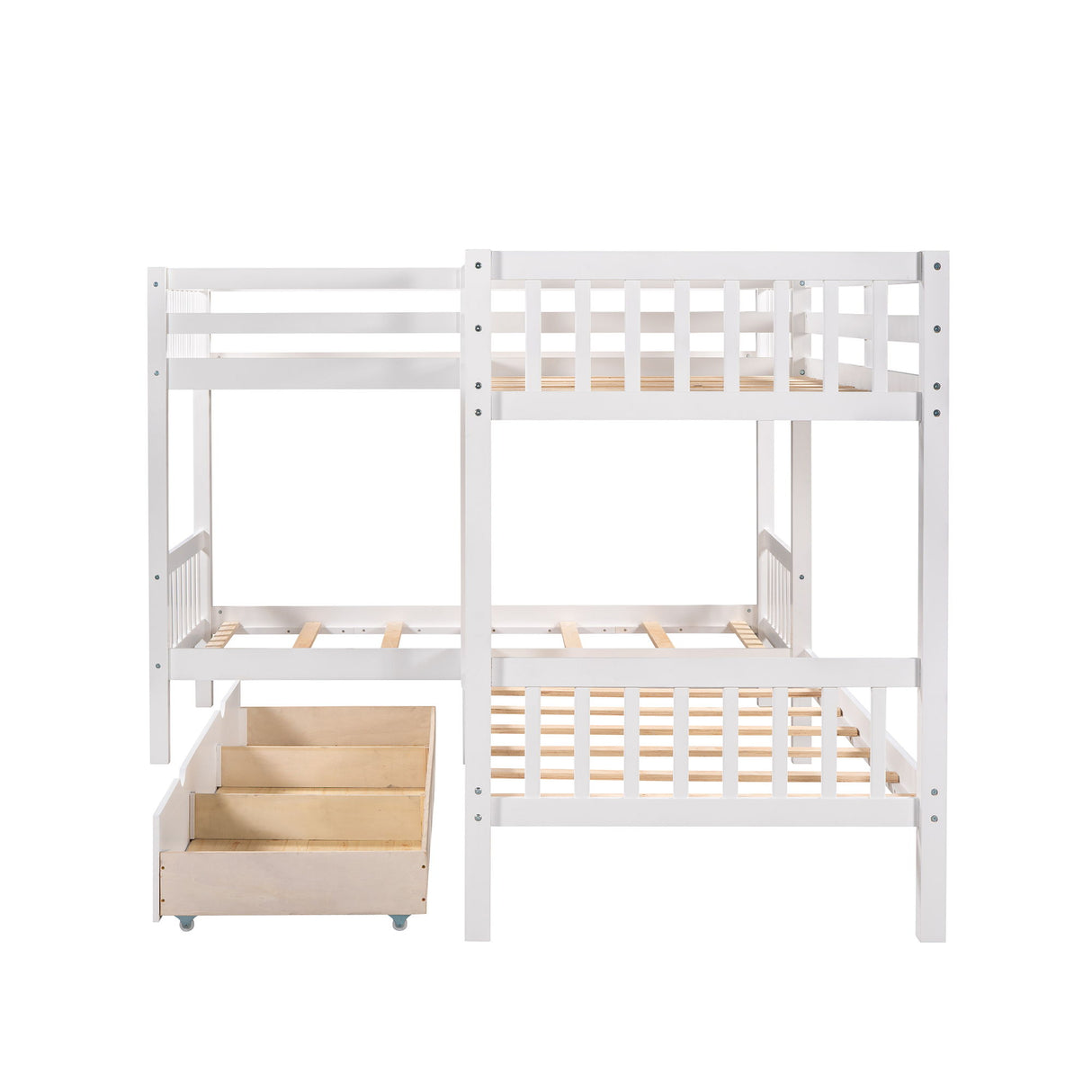 L Shaped Bunk Bed With Drawers