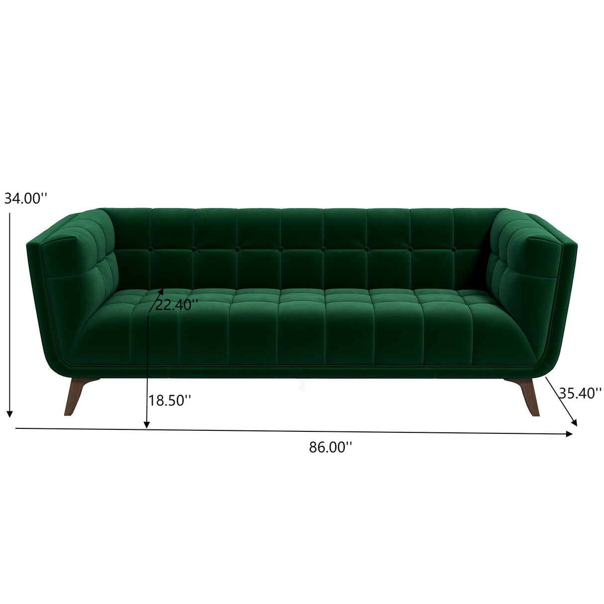 Addison - Mid-Century Modern Design Tufted Sofa