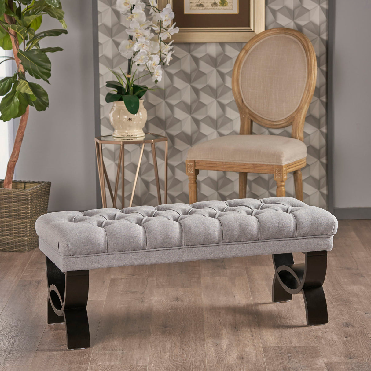 Hilton - Ottoman Bench Classic Style