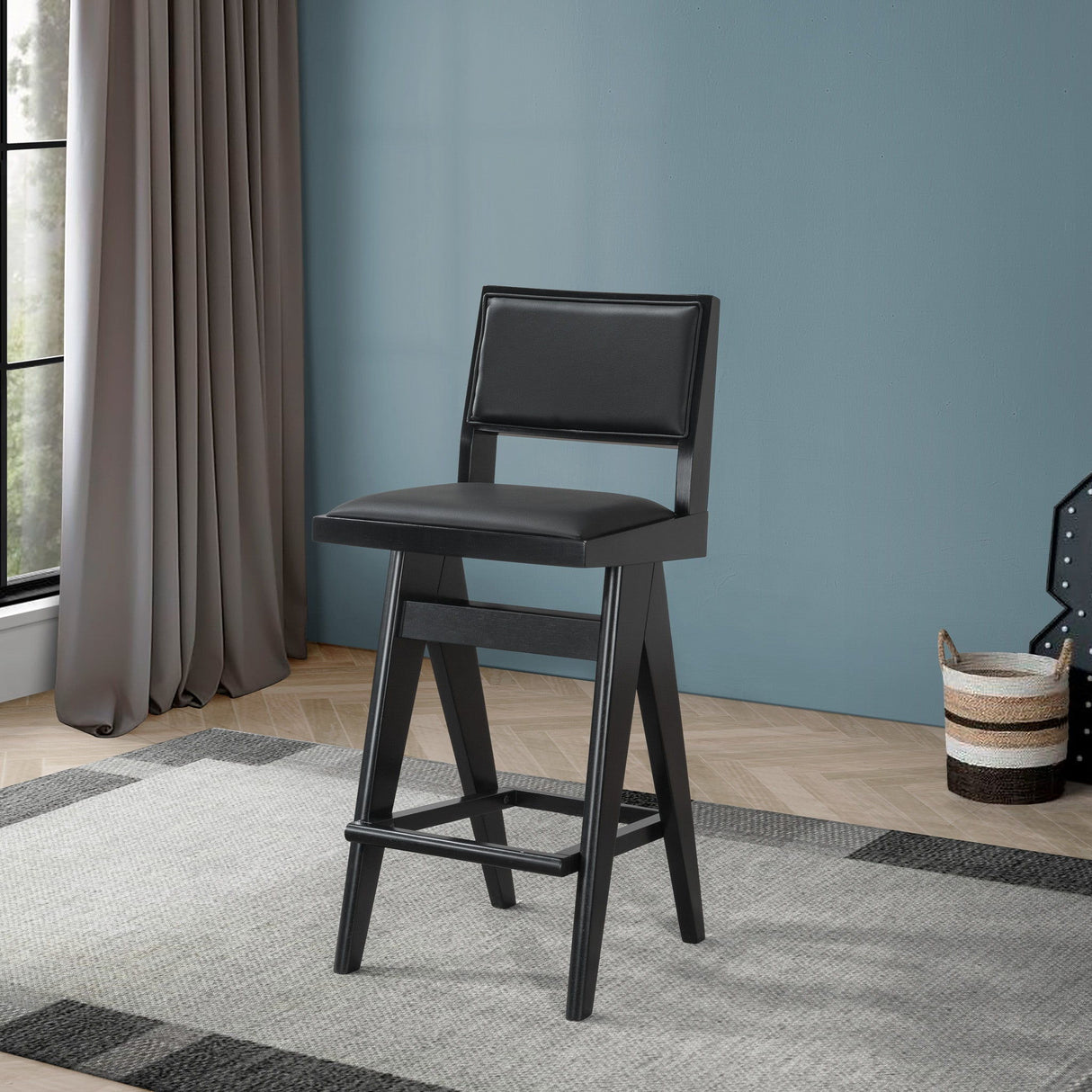 Keira - Bar Stool (Set of 2) - Black