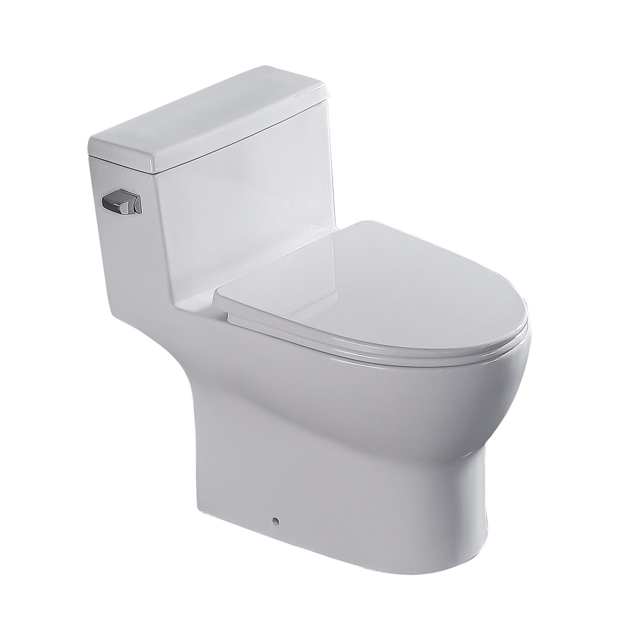1 Piece Toilet, Soft Closing Seat - White