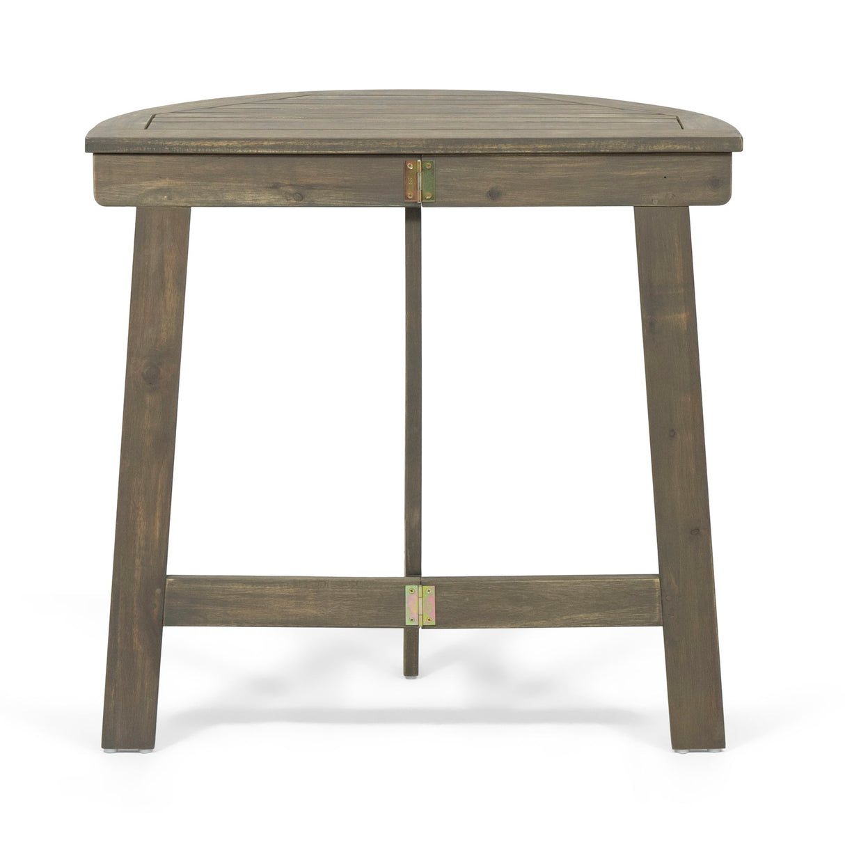 Outdoor Half Round Folding Acacia Wood Bistro Table