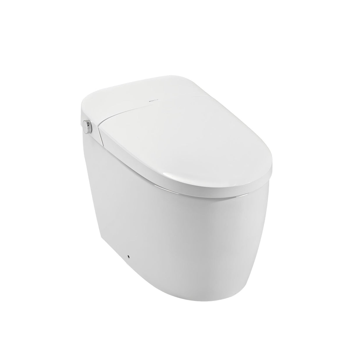 Smart 1 Piece Bidet Toilet With Warm Air Dryer Heated Seat LED Night Light Auto Open / Close - White