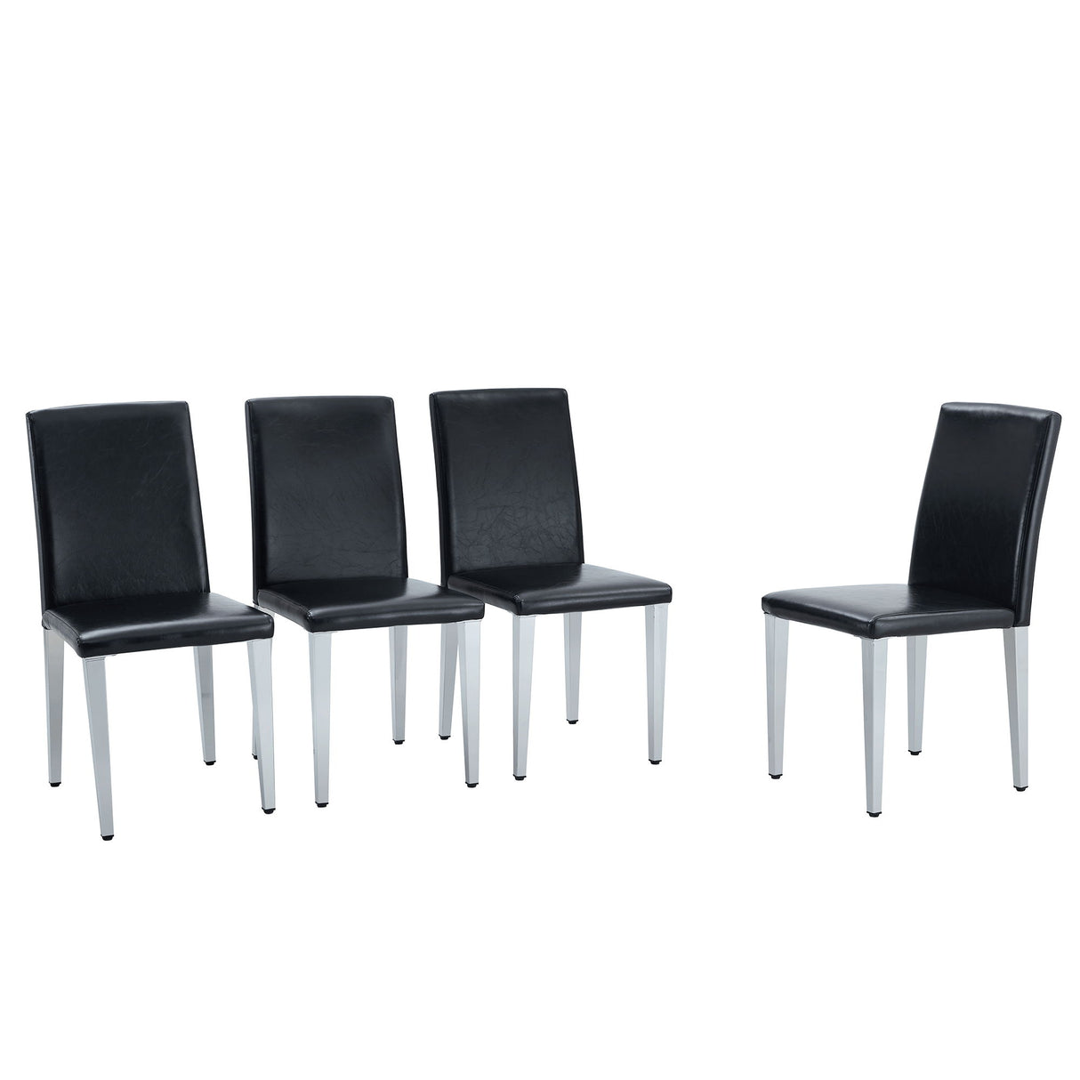 Elegant Upholstered Chairs & Metal Legs