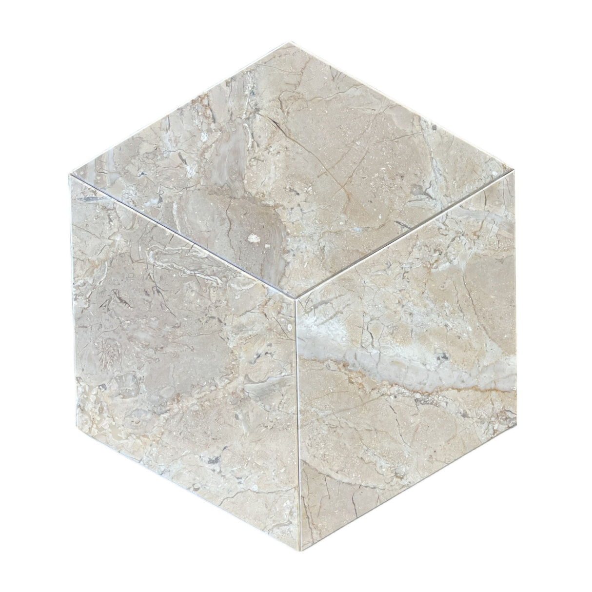 Hexagon Natural Marble Polished Tile For Wall And Floor (Set of 12)