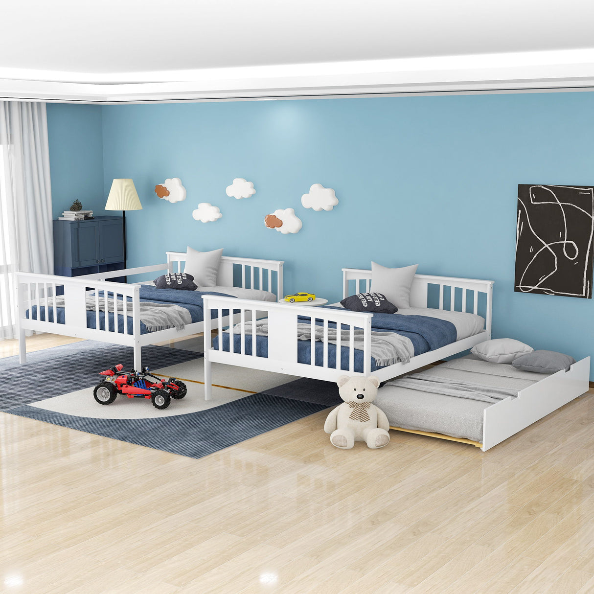 Bunk Bed With Ladder For Bedroom, Guest Room Furniture