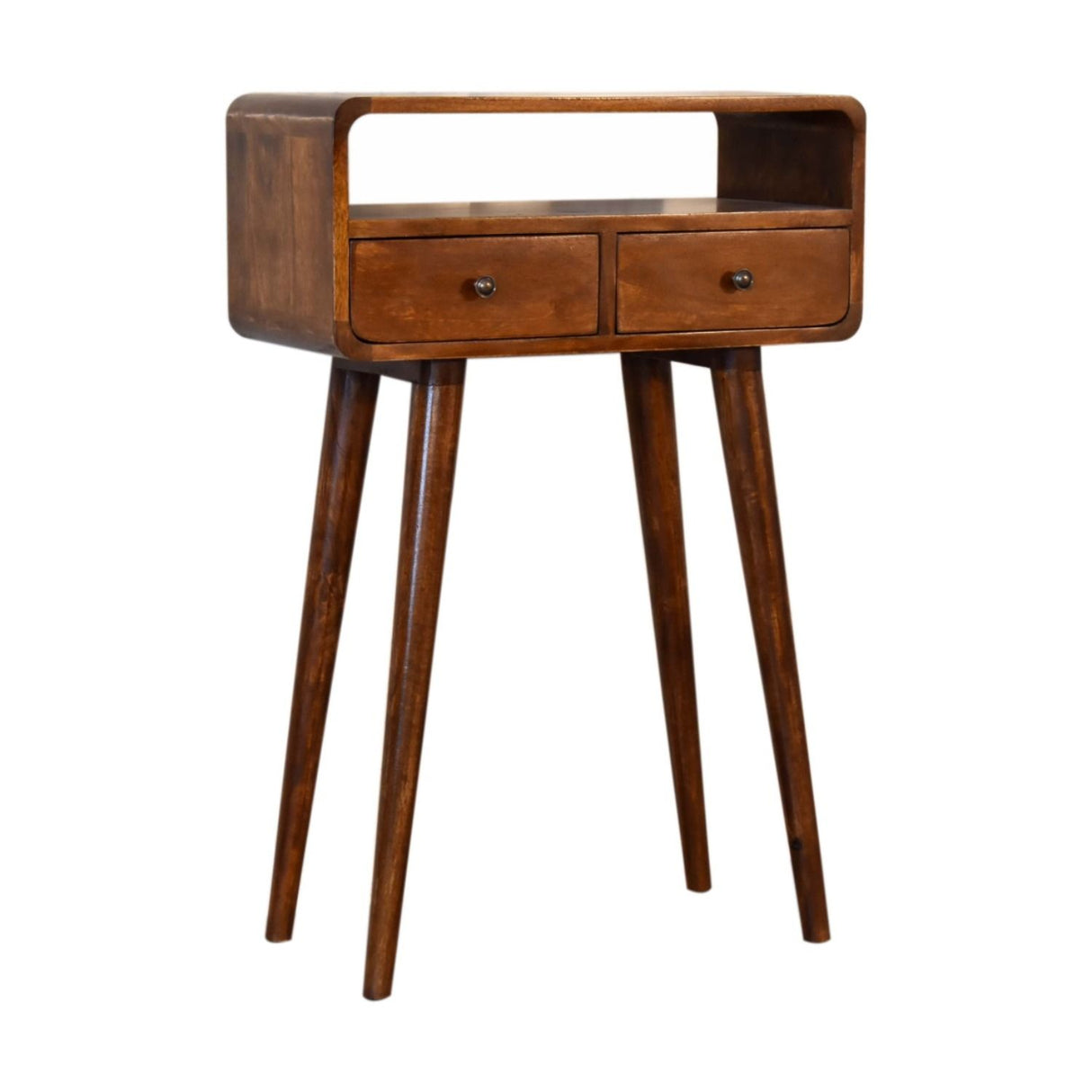 Mini Console Table - Chestnut