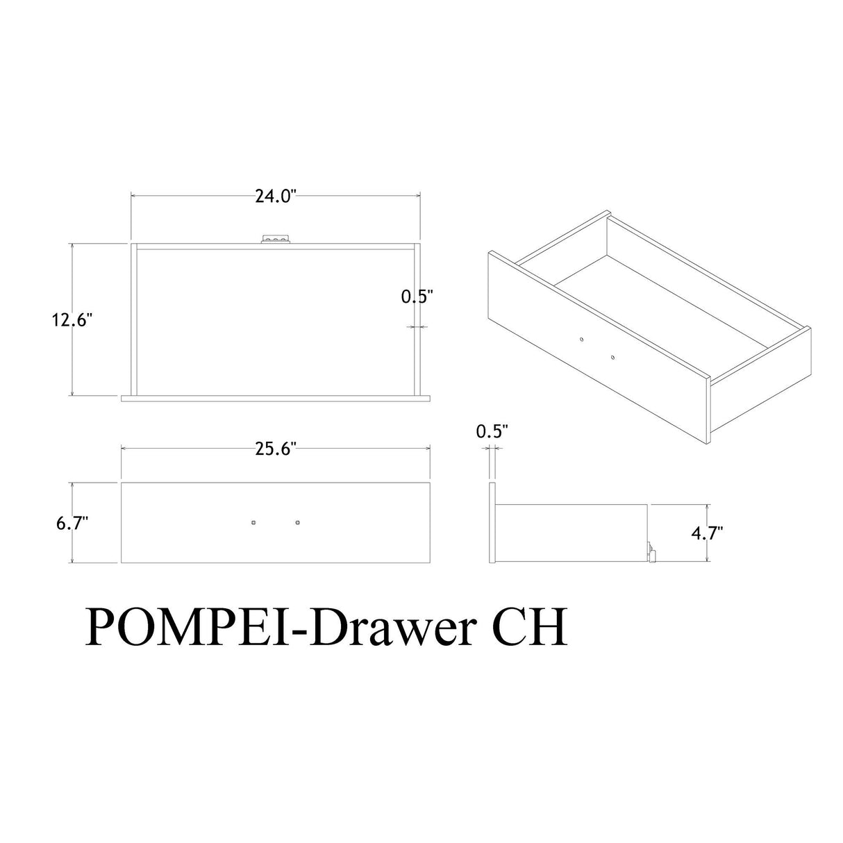 Shaker - Crocodile Metallic Dresser